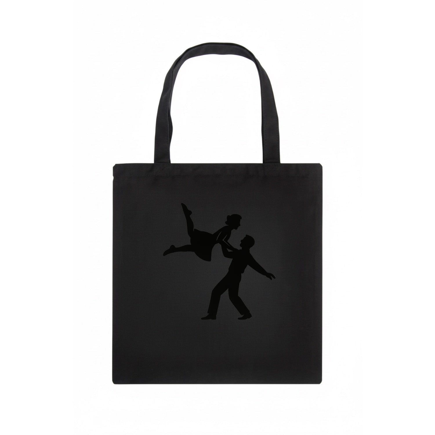 Swing dancers aerial lift - Tote Bag - dark
