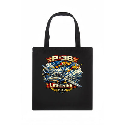 P 38 Lightning - Tote Bag - dark