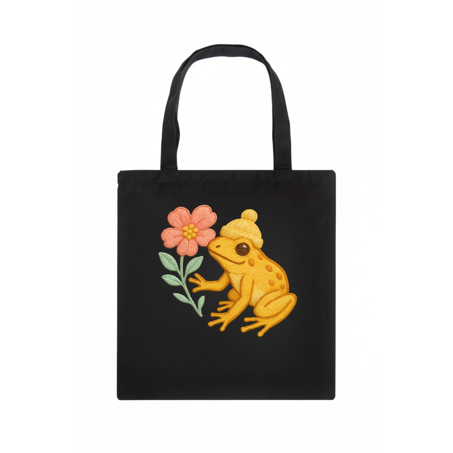 Yellow Dart Frog - Tote Bag - dark