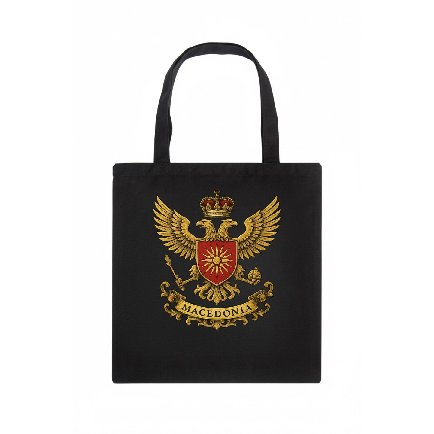 Macedonia Heritage Badge  - Tote Bag - dark
