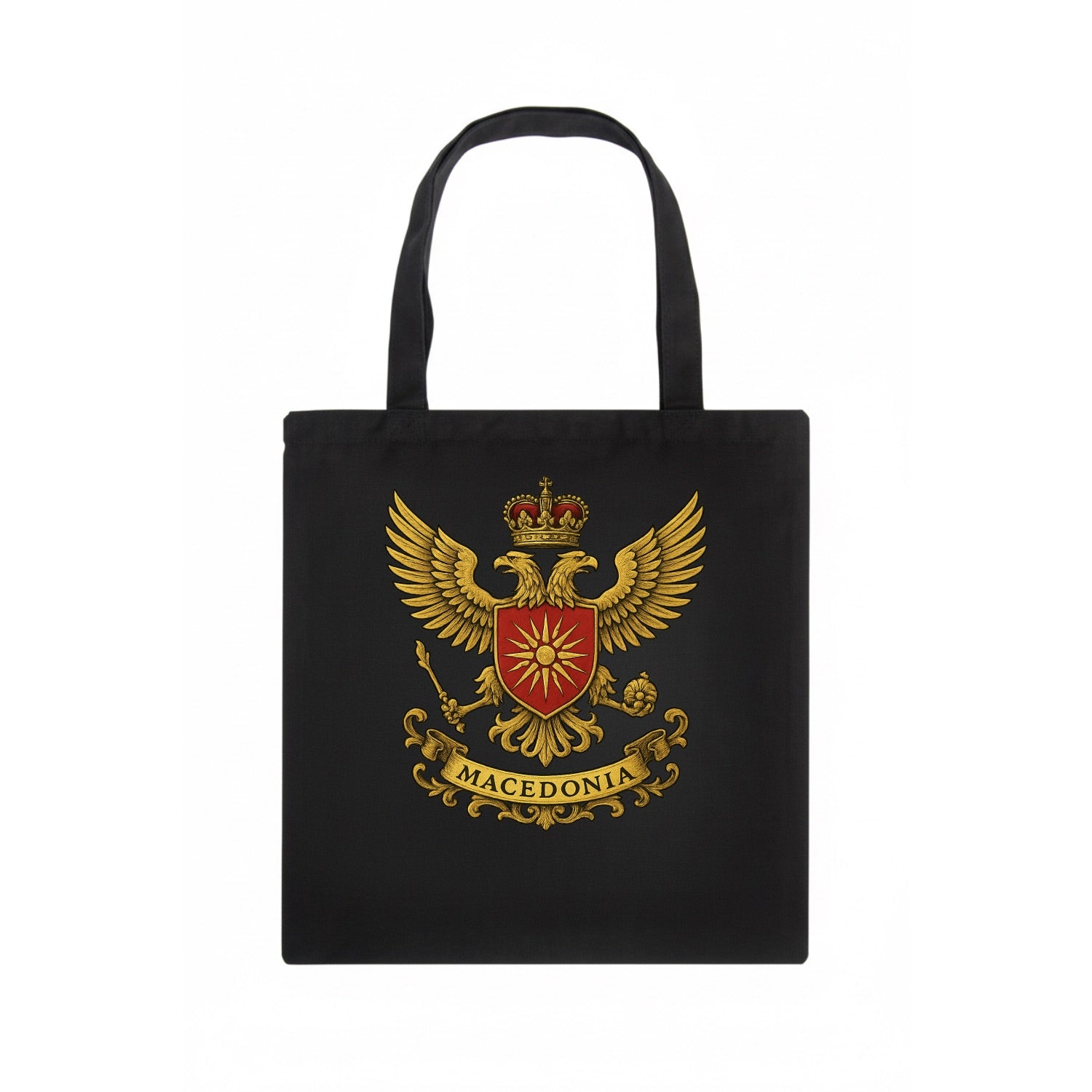 Macedonia Heritage Badge  - Tote Bag - dark