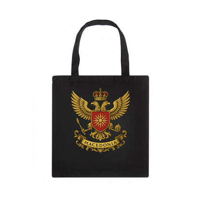 Macedonia Heritage Badge  - Tote Bag - dark