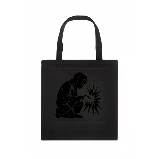 Welder sparks flying dramatically - Tote Bag - dark
