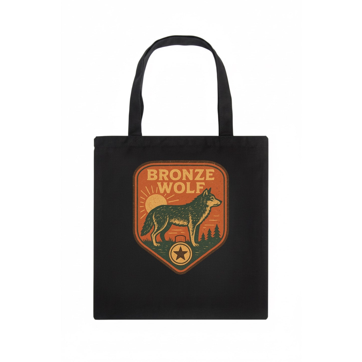 Bronze Wolf Medal  - Tote Bag - dark