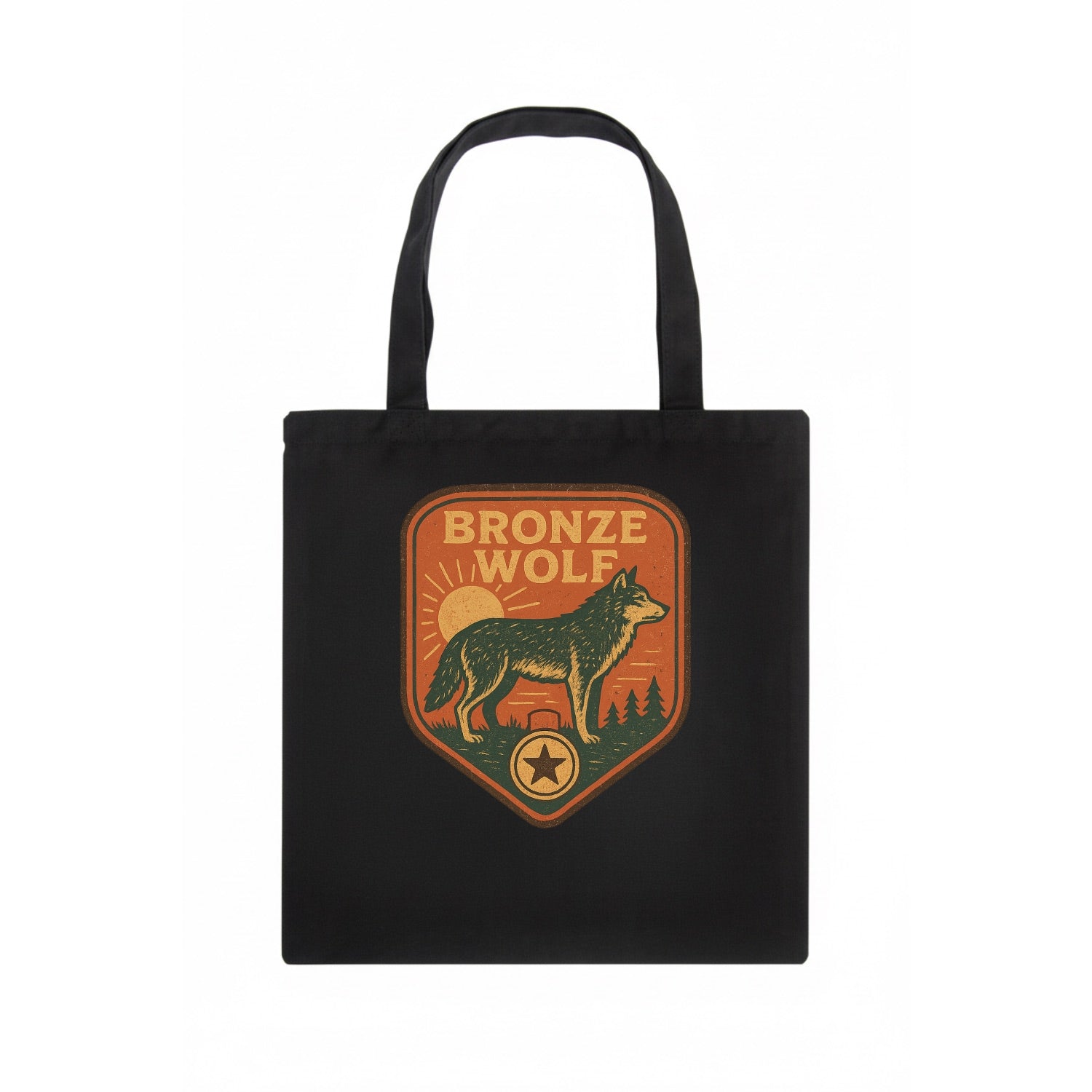 Bronze Wolf Medal  - Tote Bag - dark
