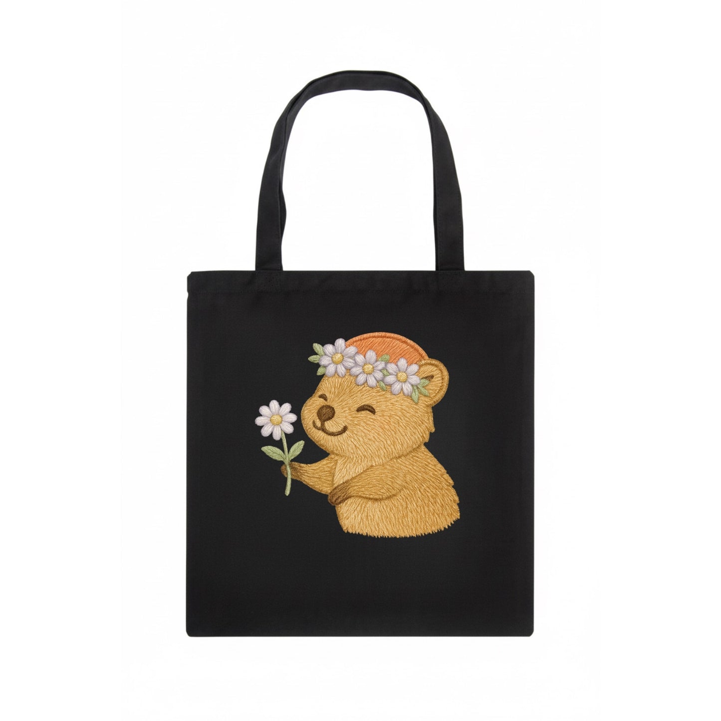 Quokka Daisy Chain - Tote Bag - dark