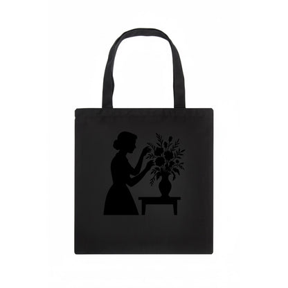 Florist arranging dramatic bouquet - Tote Bag - dark