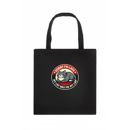 Charming Cat Loaf Excuse Emblem - Tote Bag - dark