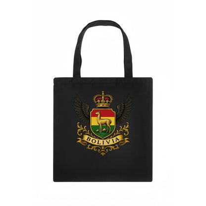 Bolivia Llama Emblem  - Tote Bag - dark