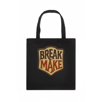 BREAK;MAKE THE RULES Rebel Red Snapback - Tote Bag - dark