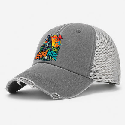 Dawn Patrol Golf Life Washed Trucker Hat – Grey
