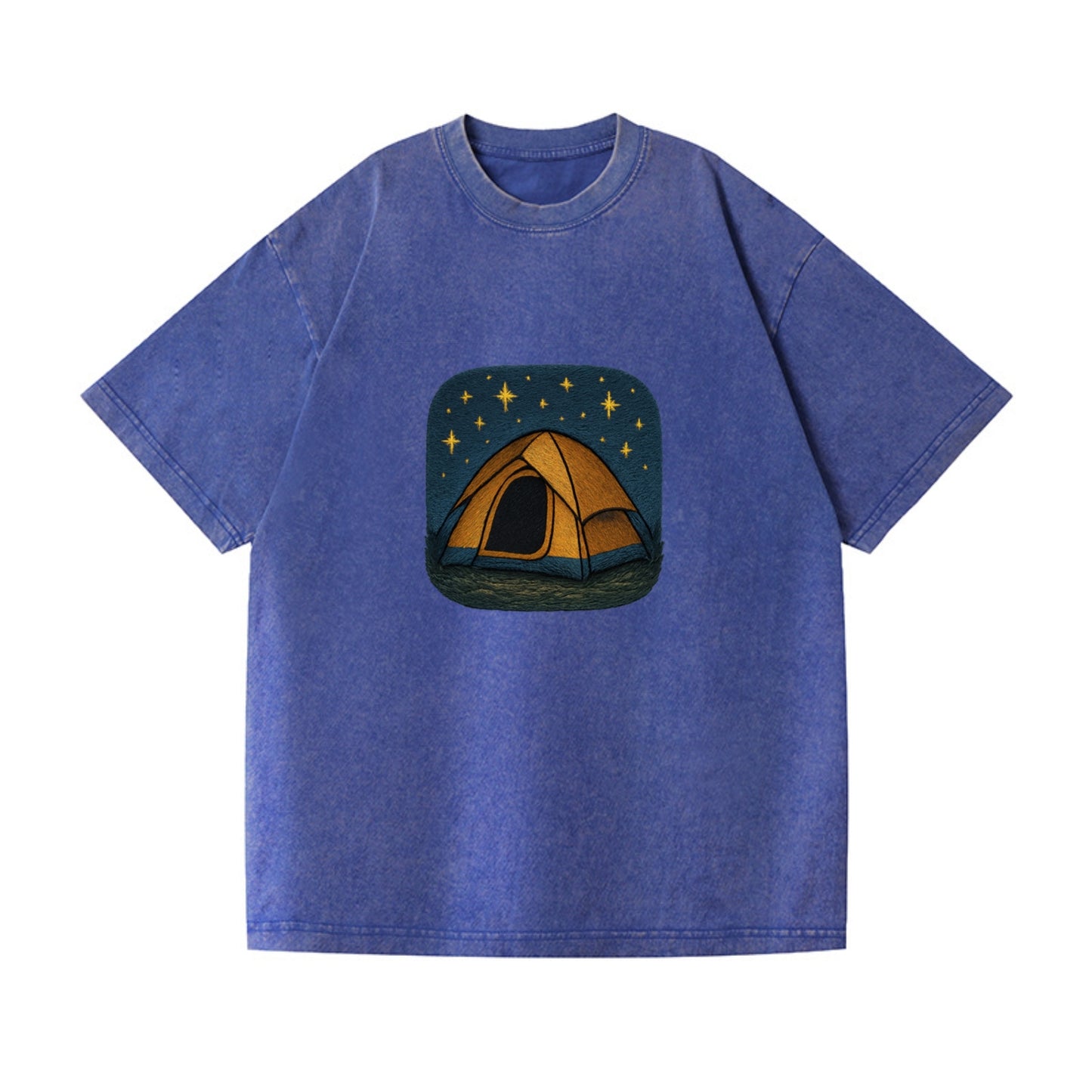 starlit tent under night sky Hat