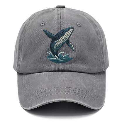 whale ocean waves Hat
