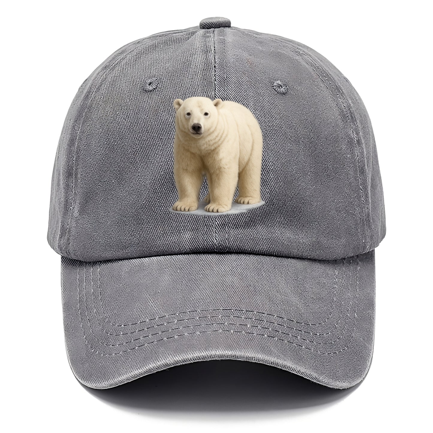 majestic polar bear front portrait Hat