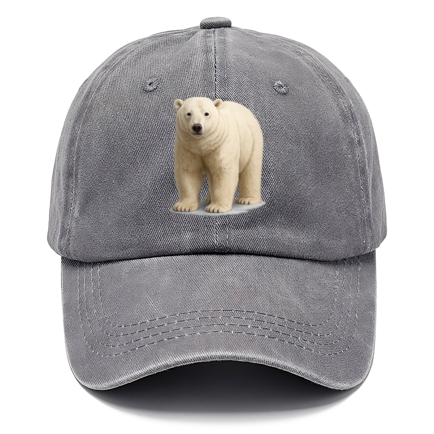 majestic polar bear front portrait Hat