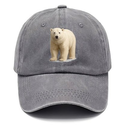 majestic polar bear front portrait Hat