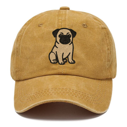 fawn-pug-sitting-charming-pose Hat
