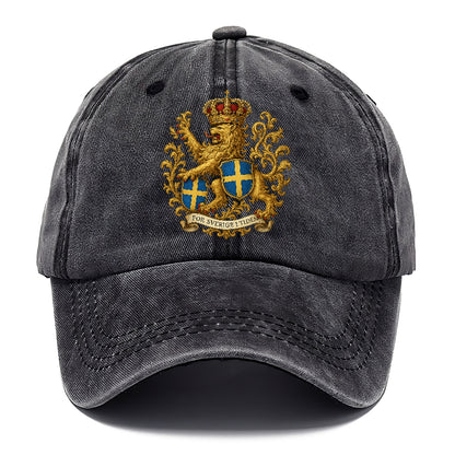 sweden heritage lion badge Hat