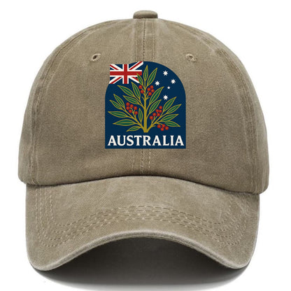 Australian Botanical Emblem Hat