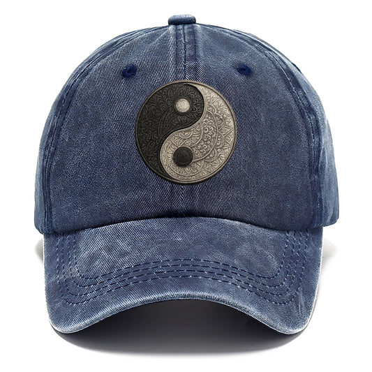 mandala yin yang pattern Hat