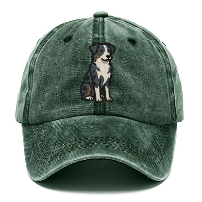 australian-shepherd-blue-merle-vibrant-spirit Hat