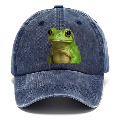 frog portrait design Hat