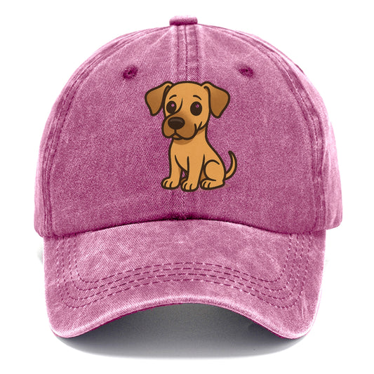 great dane fawn colored sitting pose with gentle expression portrait design Hat