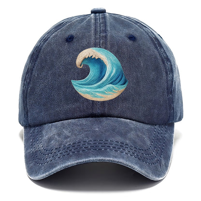 ocean's embrace woven depths Hat