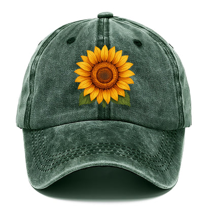 golden sunflower bloom Hat