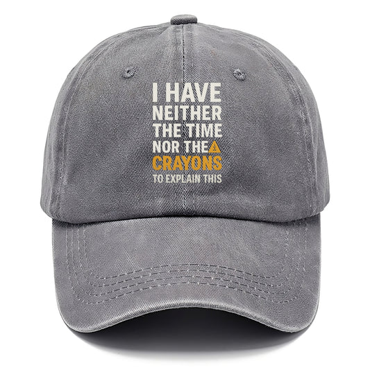 time nor crayons Hat