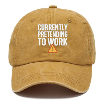 currently pretending to work Hat