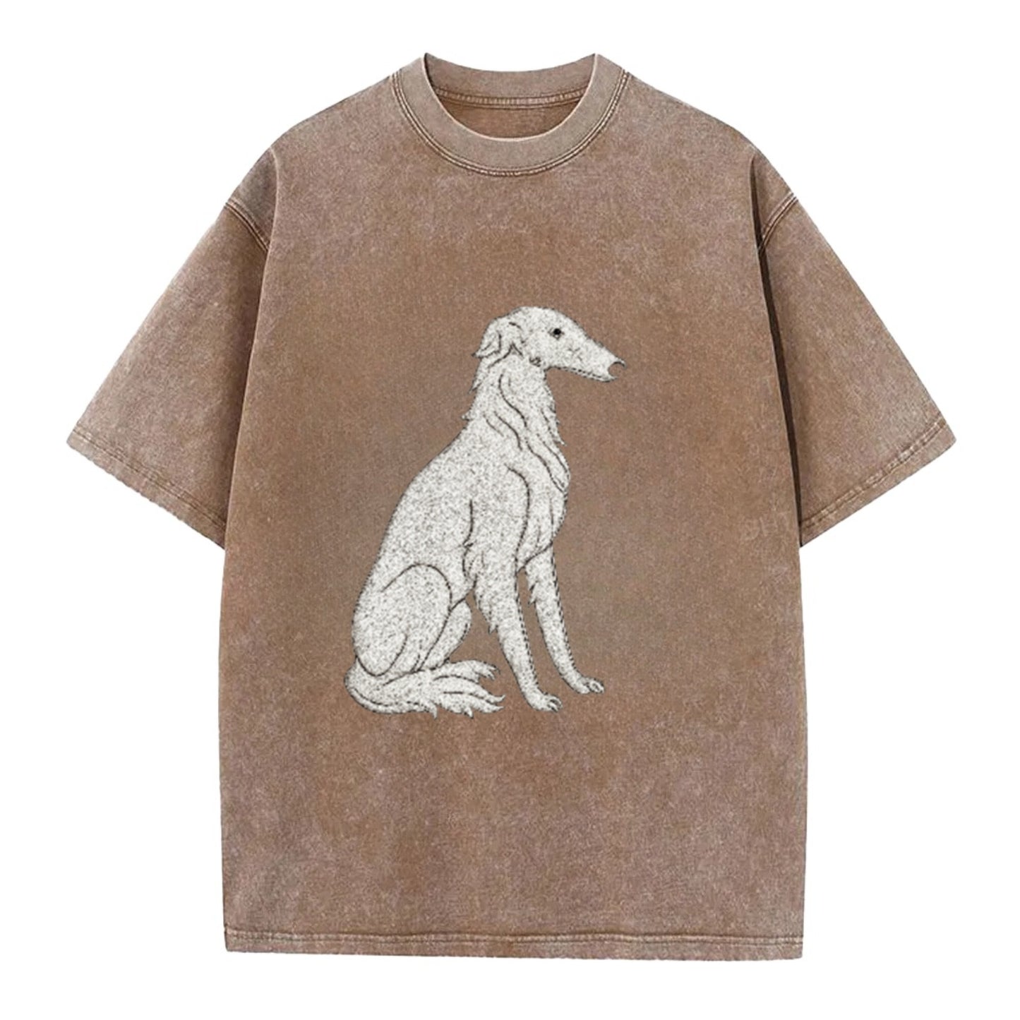 Borzoi White Sitting Pose Hat