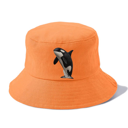 majestic orca leaping from the waves Hat