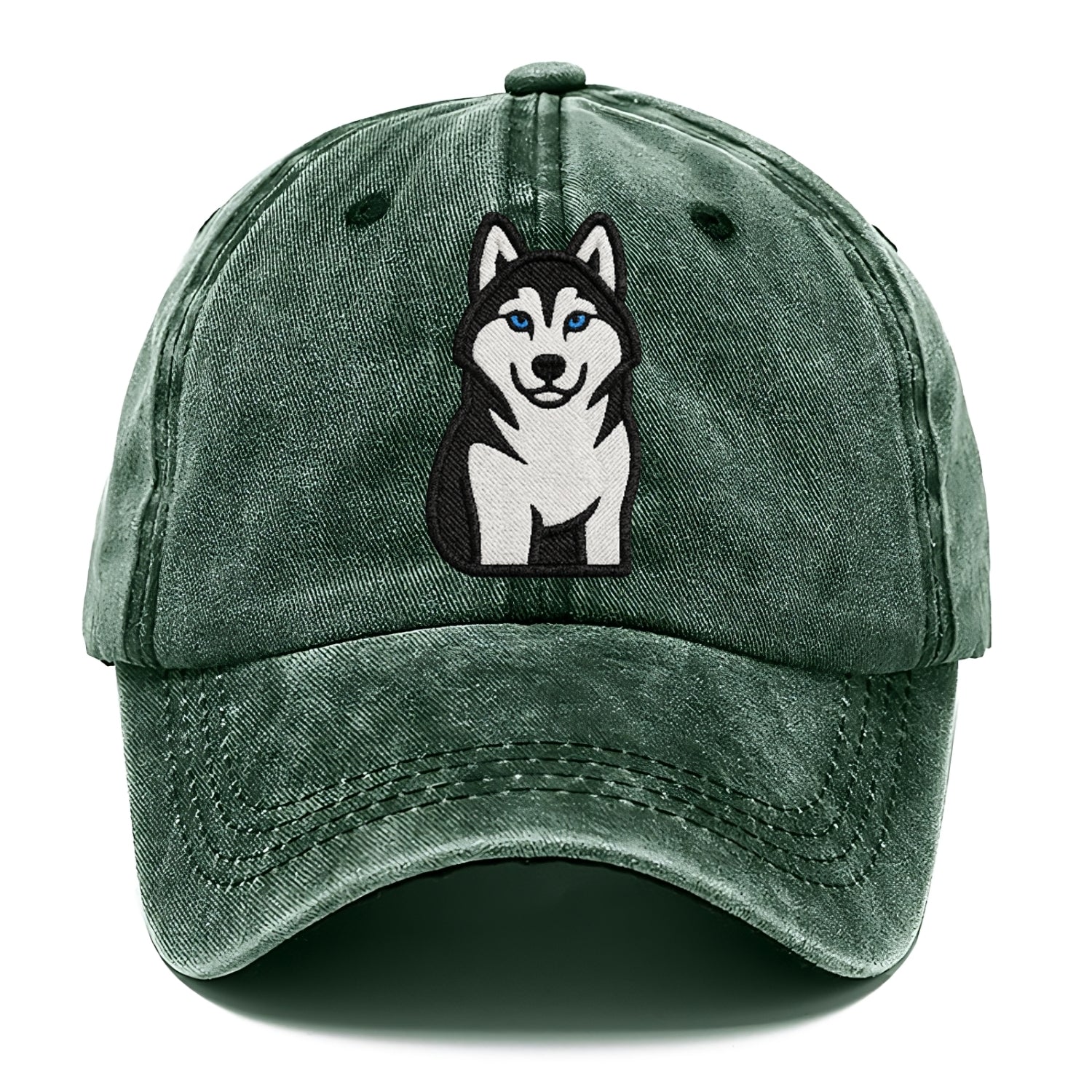 husky-blue-eyes-piercing-gaze Hat