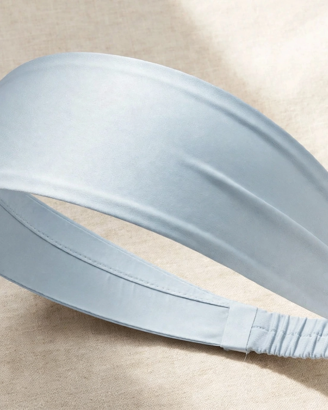 Premium Silk Sports Headband - Sweat-Wicking Yoga Running — detail photo showing construction