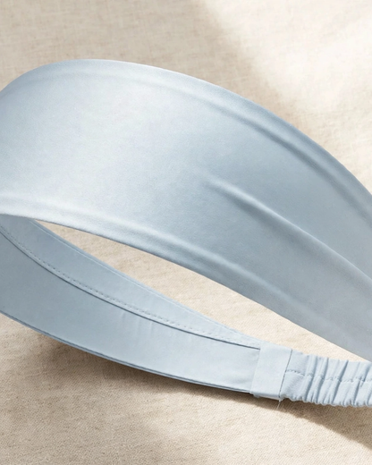 Premium Silk Sports Headband - Sweat-Wicking Yoga Running — detail photo showing construction