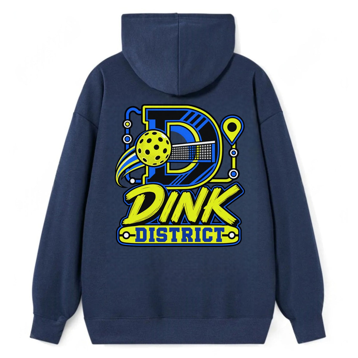 Dink District Pickleball Life Classic Pullover Hoodie – Navy