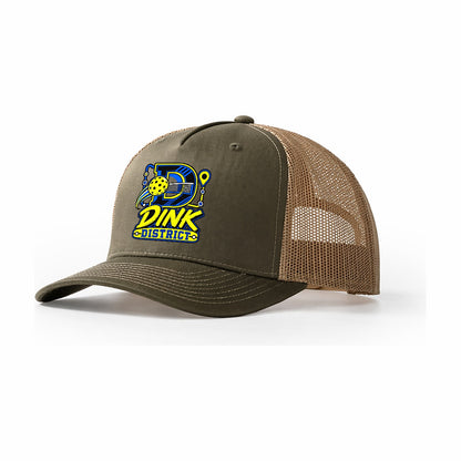 Dink District Pickleball Life Trucker Hat – Olive Khaki
