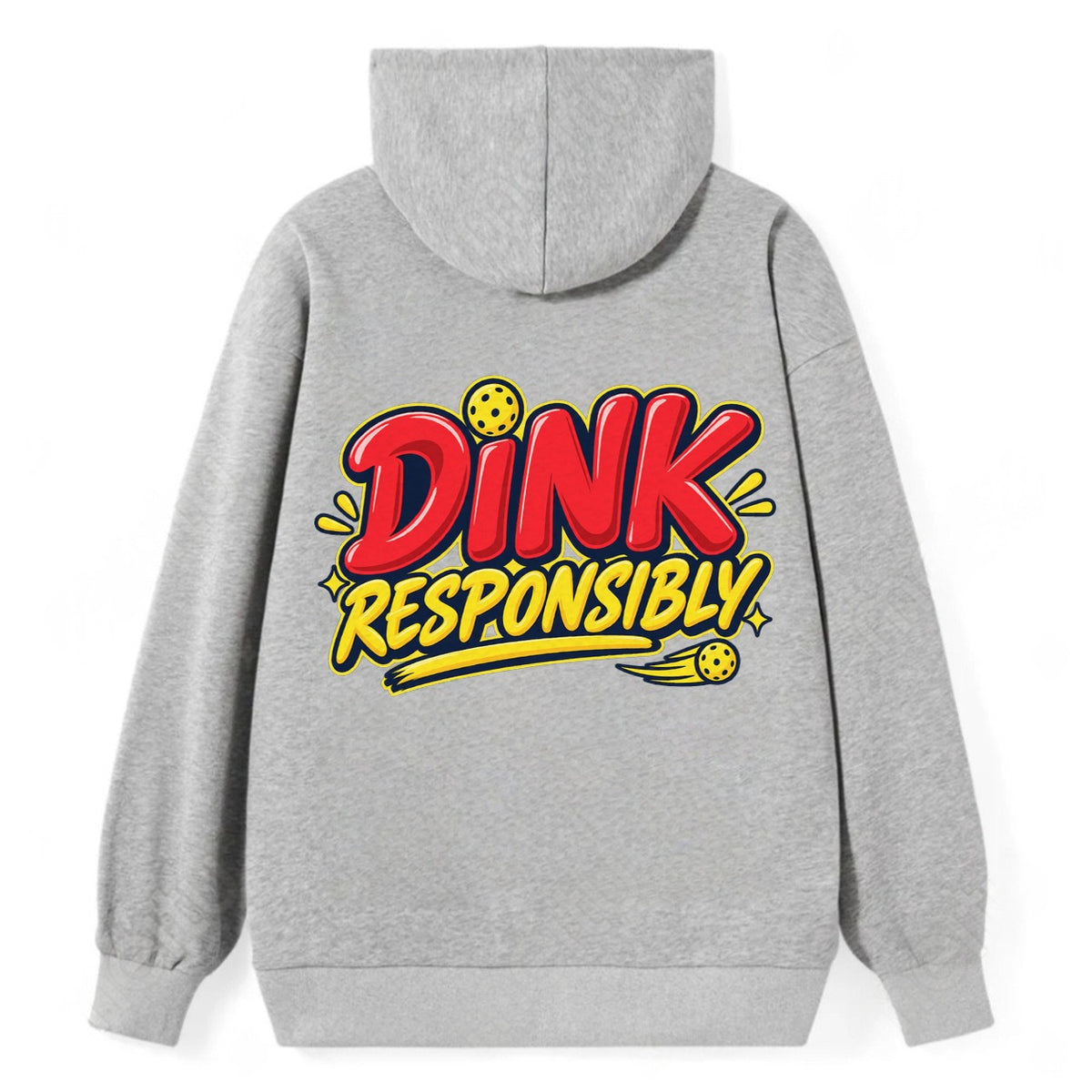 Dink Responsibly Pickleball Life Classic Pullover Hoodie – Grey