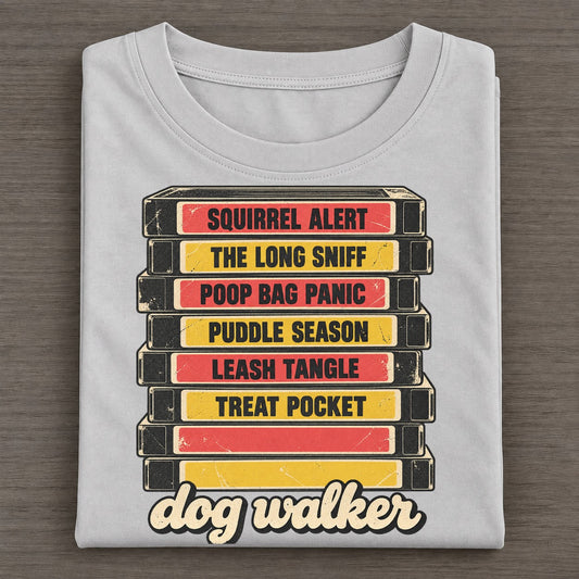 Dog Walker Rewind Shelf Classic T-shirt – Grey