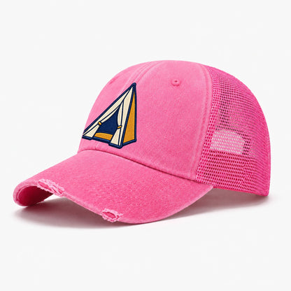 Dome Camping Tent Tiny Solo Marks Washed Trucker Hat – Rose