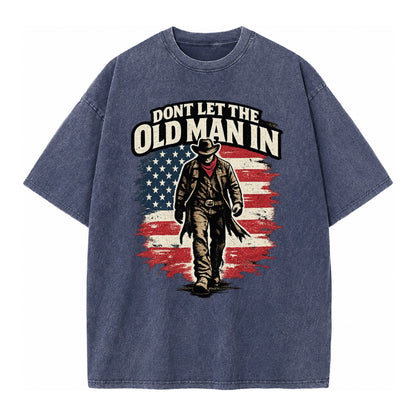 Dont Let The Old Man In - Vintage T-shirt – Blue