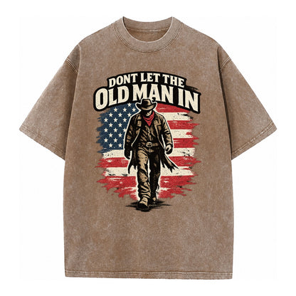 Dont Let The Old Man In - Vintage T-shirt – Brown