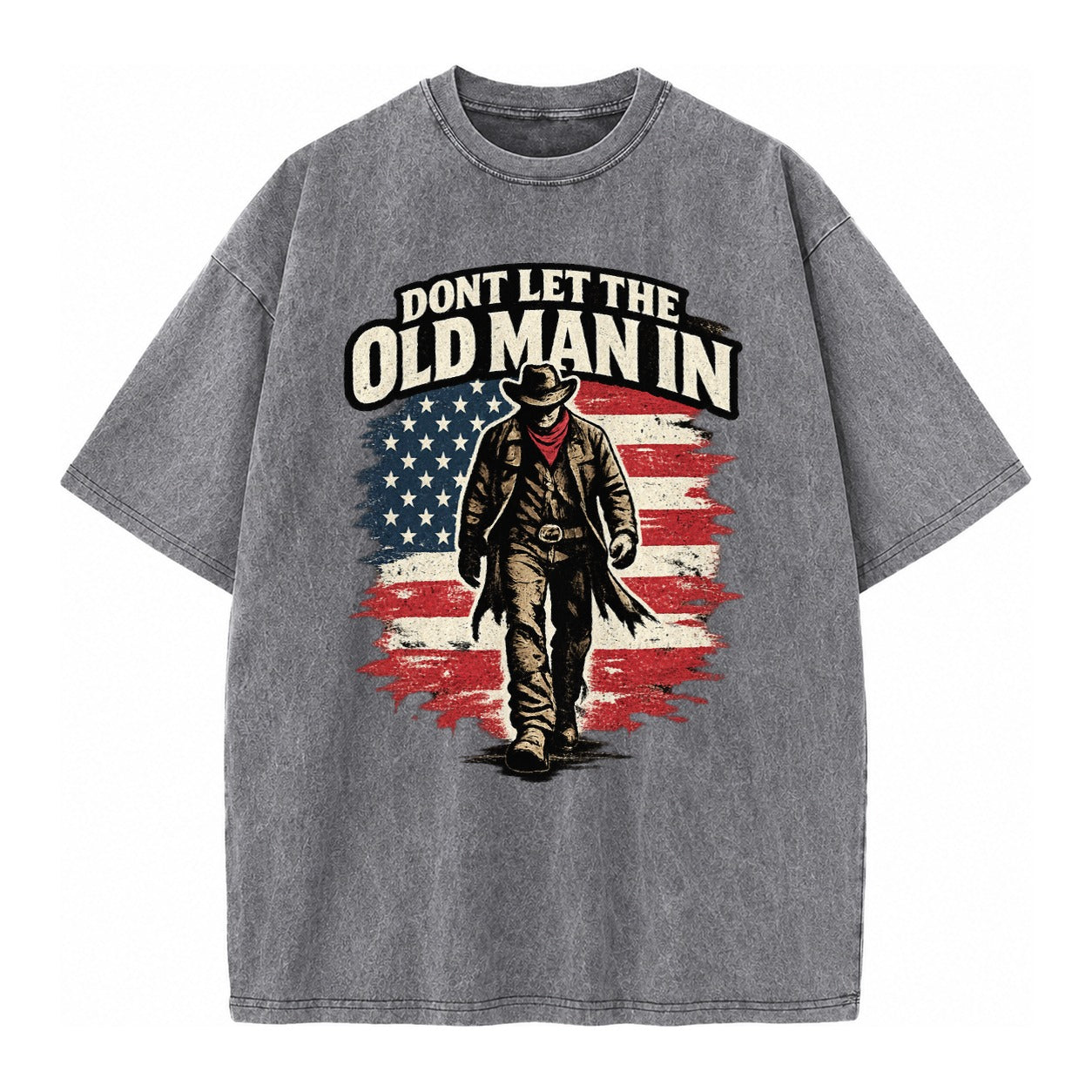 Dont Let The Old Man In - Vintage T-shirt – Grey