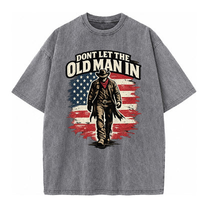 Dont Let The Old Man In - Vintage T-shirt – Grey
