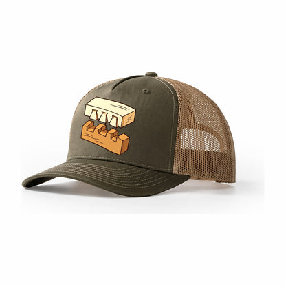 Dovetail Joint Study Woodworking Trucker Hat – Olive Khaki