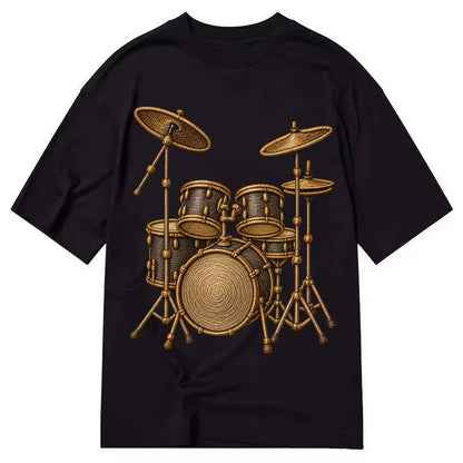 Drum Kit  - Classic T-shirt – Black