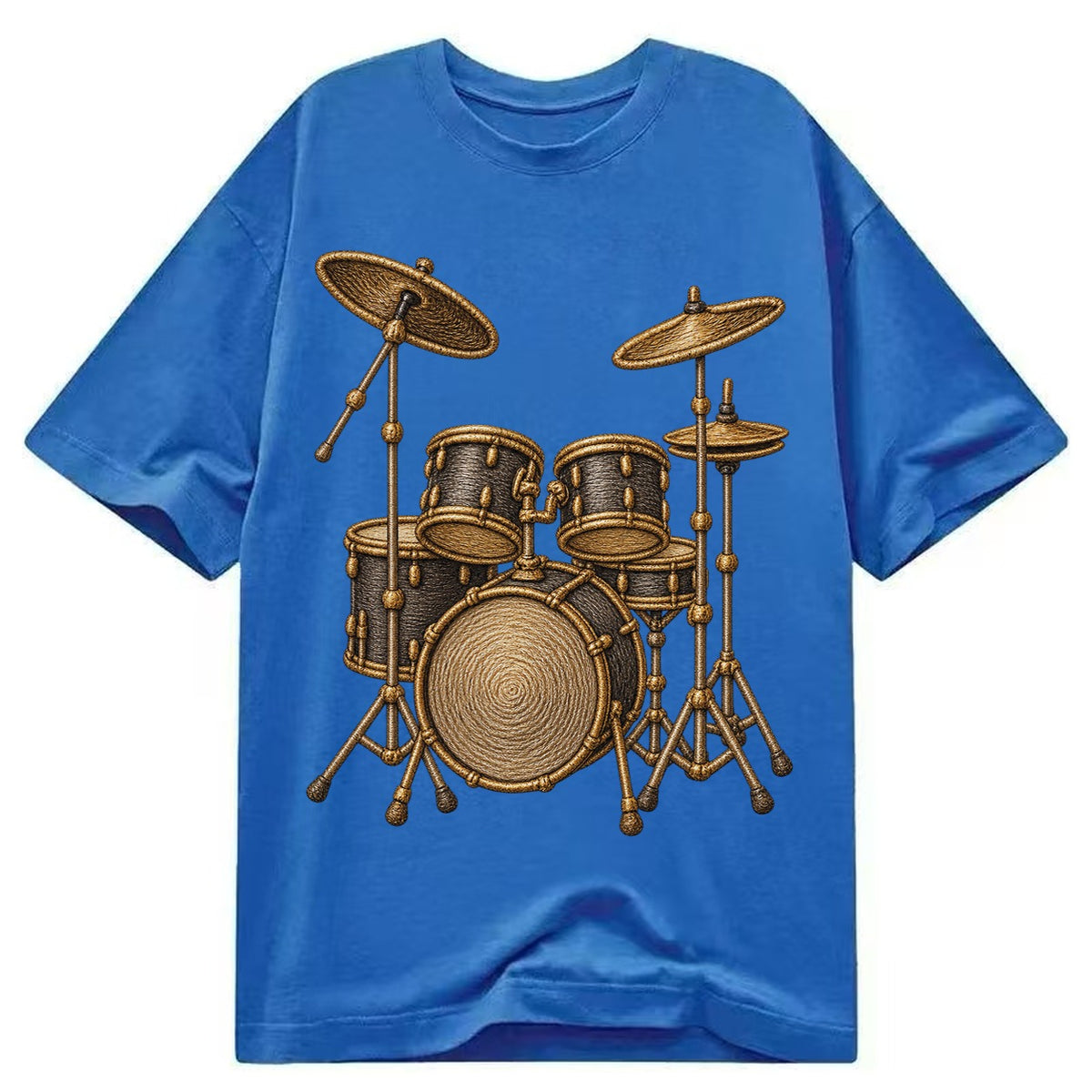 Drum Kit  - Classic T-shirt – Blue