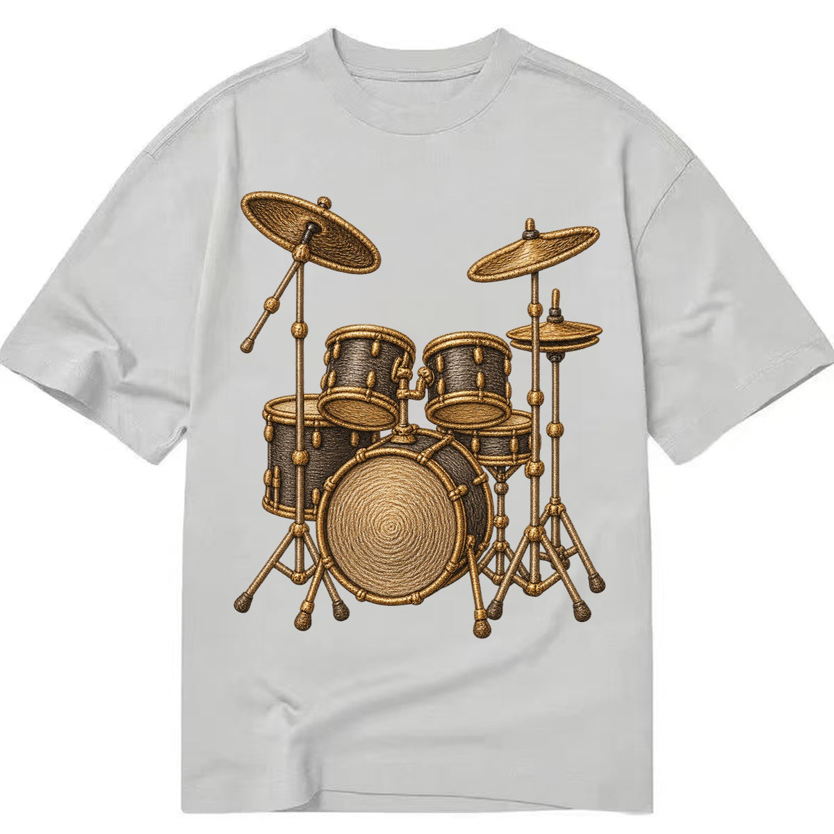 Drum Kit  - Classic T-shirt – Grey