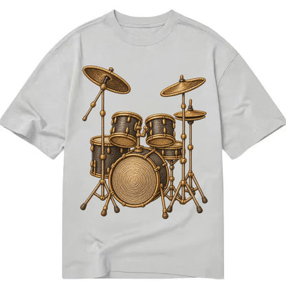 Drum Kit  - Classic T-shirt – Grey